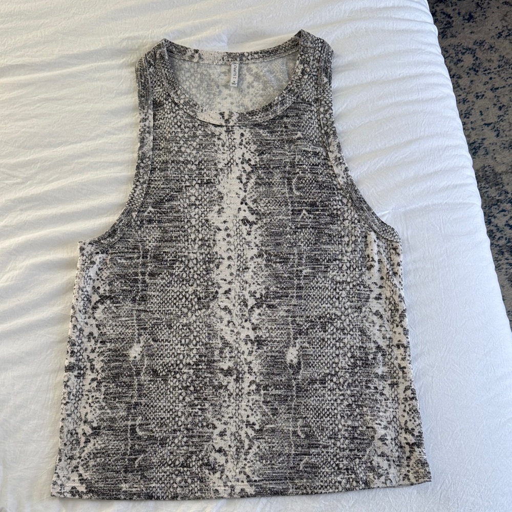 Z Supply Snakeskin Print Sleeveless Top